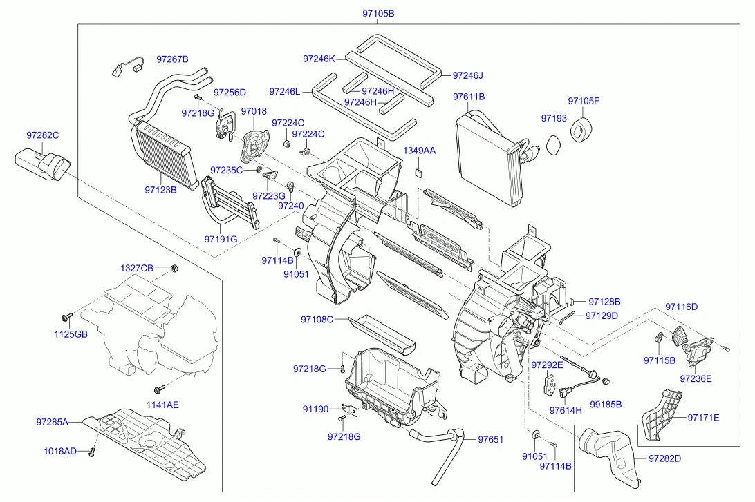 Климатическая установка - отопитель и вентилятор