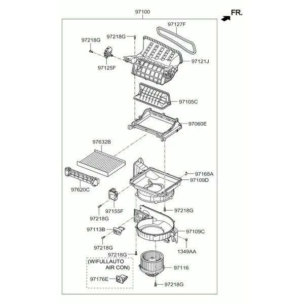 Климатическая установка - отопитель и вентилятор