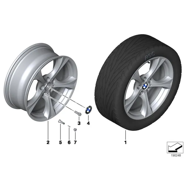 Л/c диск BMW со звезд.спиц.диз.276 - 17"