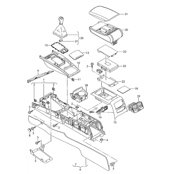 Центральная консоль