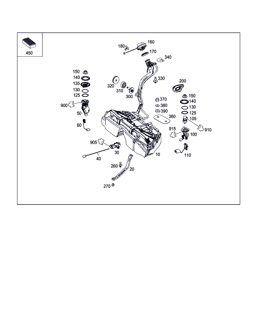 ТОПЛИВНЫЙ БАК С НАВЕСНЫМИ ЭЛЕМЕНТАМИ