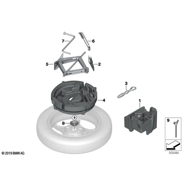 Бортовой инструмент/ домкрат