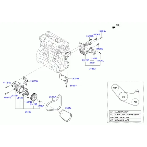 насос охлаждающей жидкости
