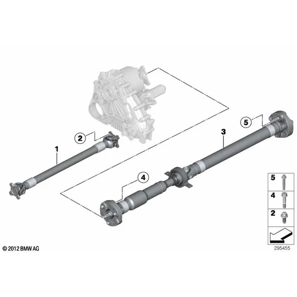 Карданный вал, привод на все колеса