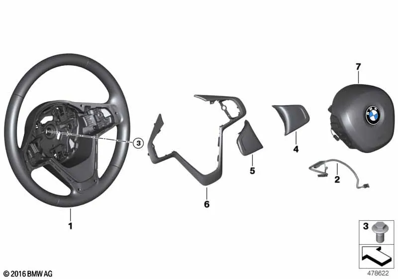 Рулевое колесо с НПБ, кожа