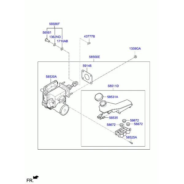 BRAKE MASTER CYLINDER & BOOSTER
