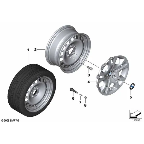 Колесный диск стальной, дизайн 12