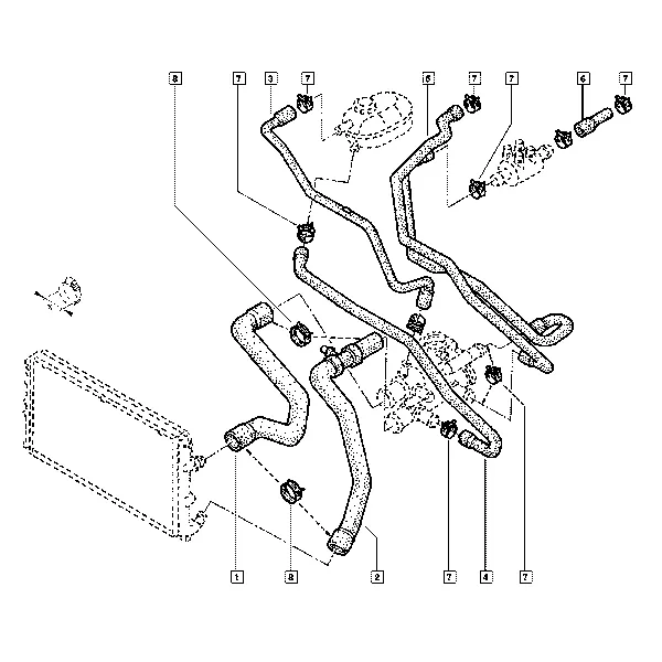 Трубопровод радиатора