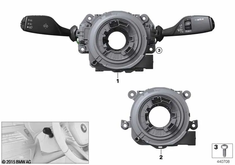 Коммутационный центр в рулевой колонке