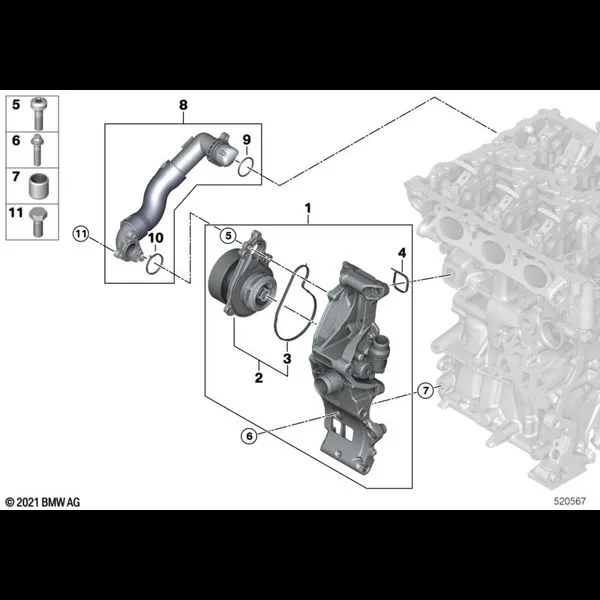 Система охлаждения-насос ОЖ