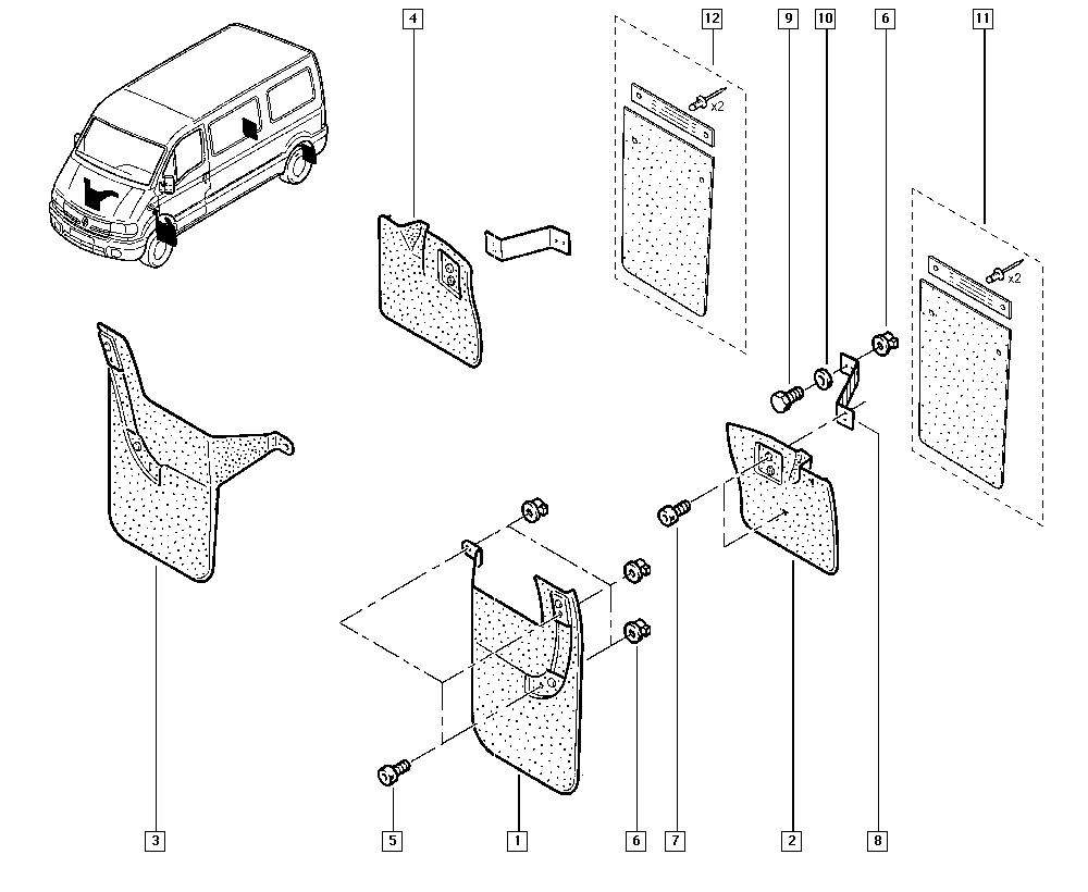 Защитные элементы колесных арок