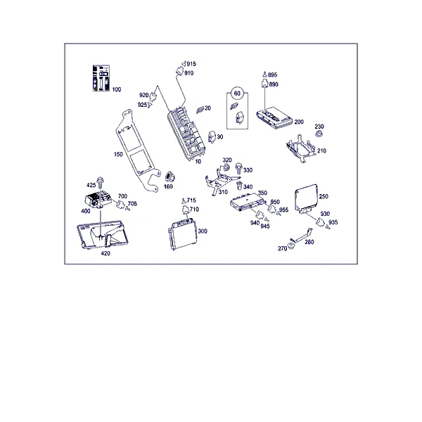 ПАНЕЛЬ БУ И ГНЕЗДО ПРЕДОХРАНИТ. В БАГАЖ. ОТДЕЛЕНИИ