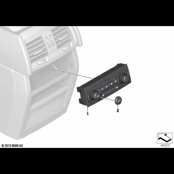 Панель управления задн.авт.сист.кондиц.