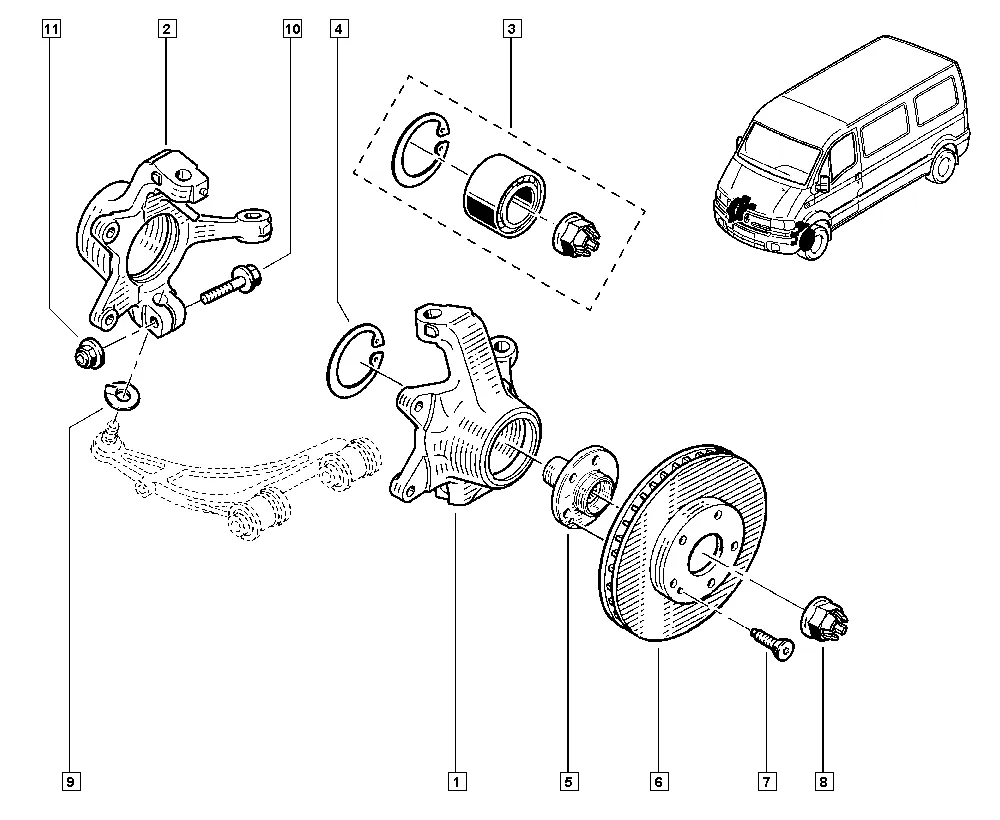 Хвостовик - Тормозной диск