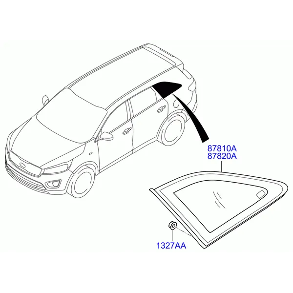 Стекло боковины