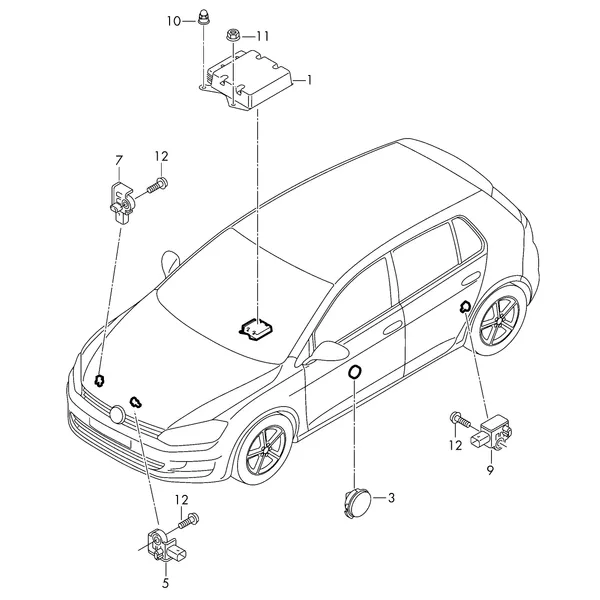 Электродетали для подуш.безоп.