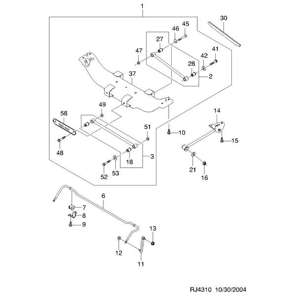 ЗАДНЯЯ ОСЬ (4310)