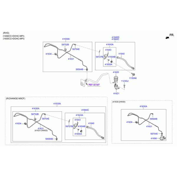 Главный цилиндр гидропривода сцепления