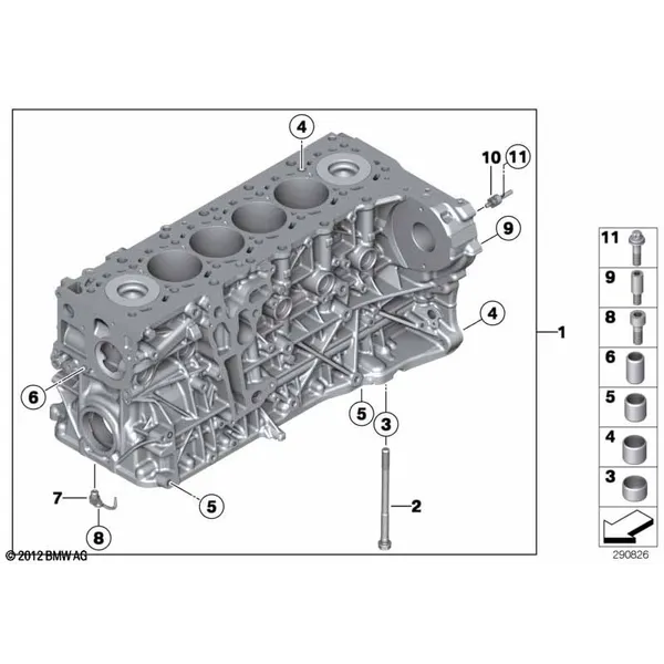Блок-картер двигателя