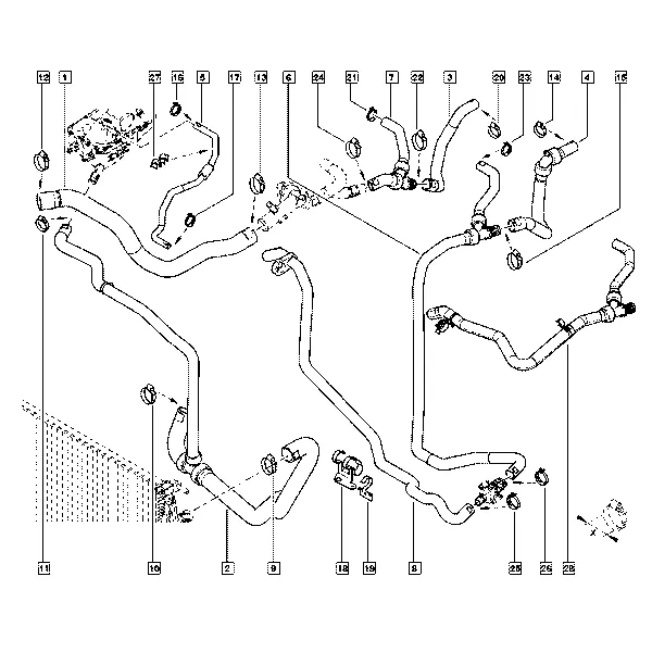 Трубопровод радиатора