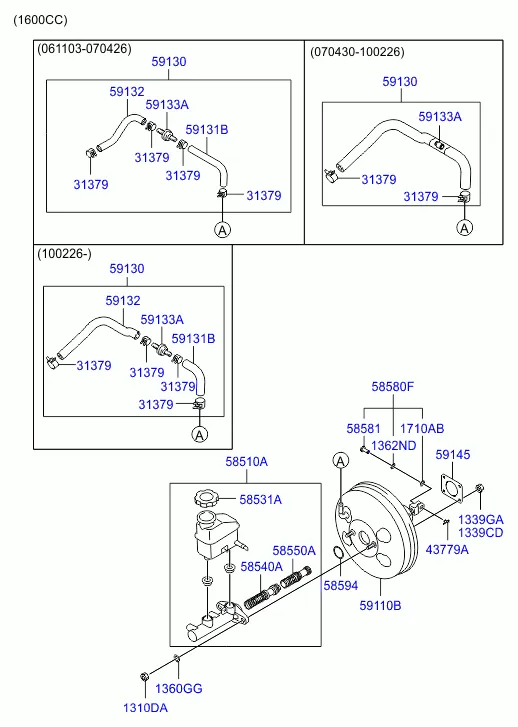 BRAKE MASTER CYLINDER & BOOSTER