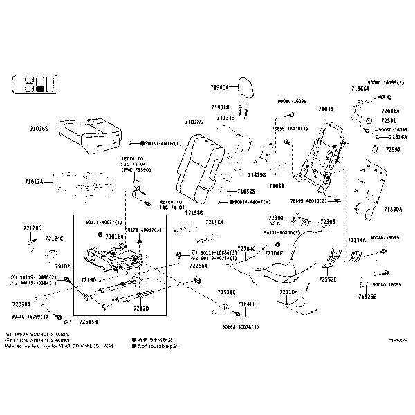 REAR SEAT & SEAT TRACK