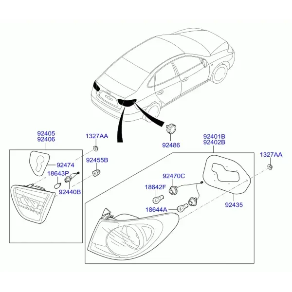 Задние фонари
