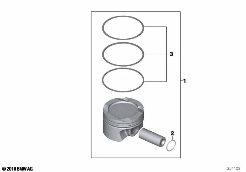 Поршень кривошипно-шатунного механизма