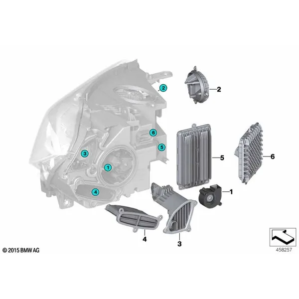 Детали светодиодной фары