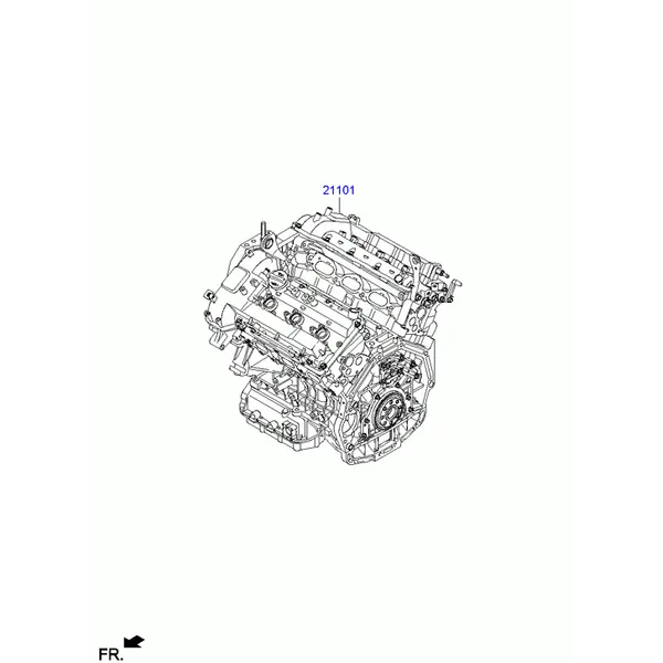 Подрамник двигателя в сборе