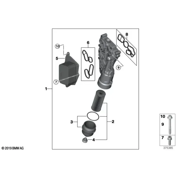 Масляный фильтр и теплообменник