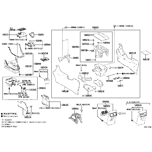 CONSOLE BOX & BRACKET