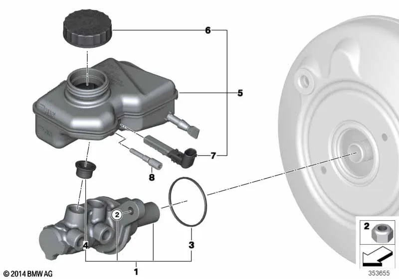 Главный тормозной цилиндр/бачок
