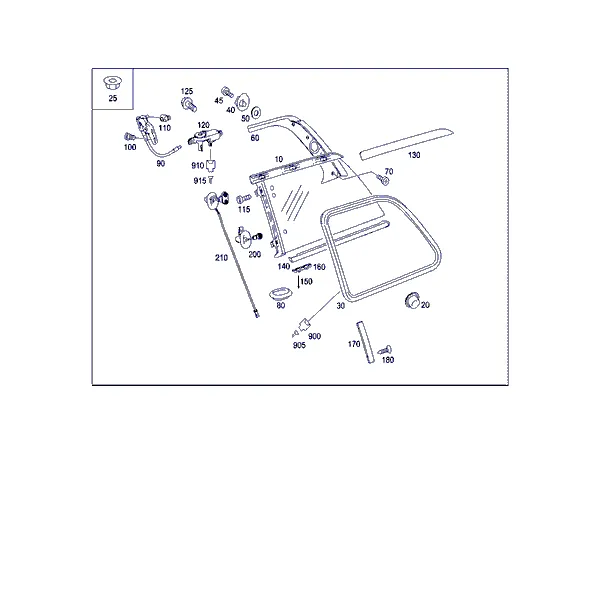 БОКОВОЕ ОКНО ЗАДНЕЙ ЧАСТИ КУЗОВА