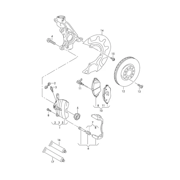 Торм. мех. с плав. суппортом