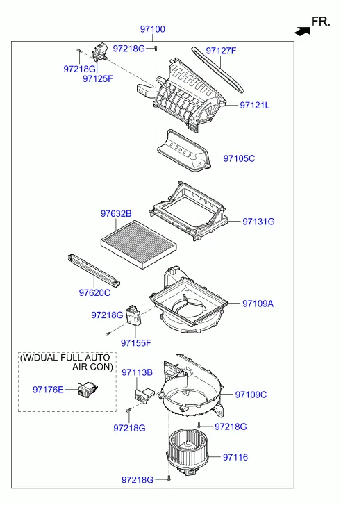 Климатическая установка - отопитель и вентилятор