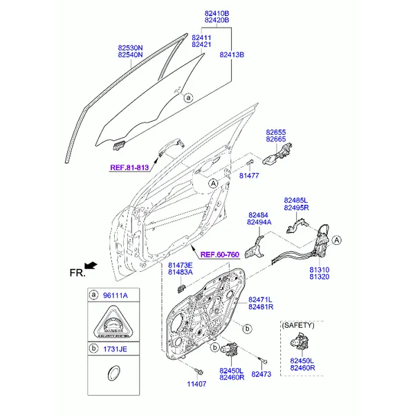 регулятор стекла двери передней и стекло