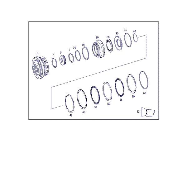 МУФТА K1,ПЕРЕДНИЙ ПЛАНЕТАРНЫЙ РЯД