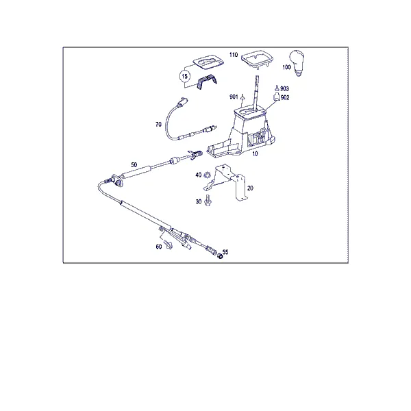 МЕХАНИЗМ СЕЛЕКТОРА АКП НА ЦЕНТР. КОНСОЛИ