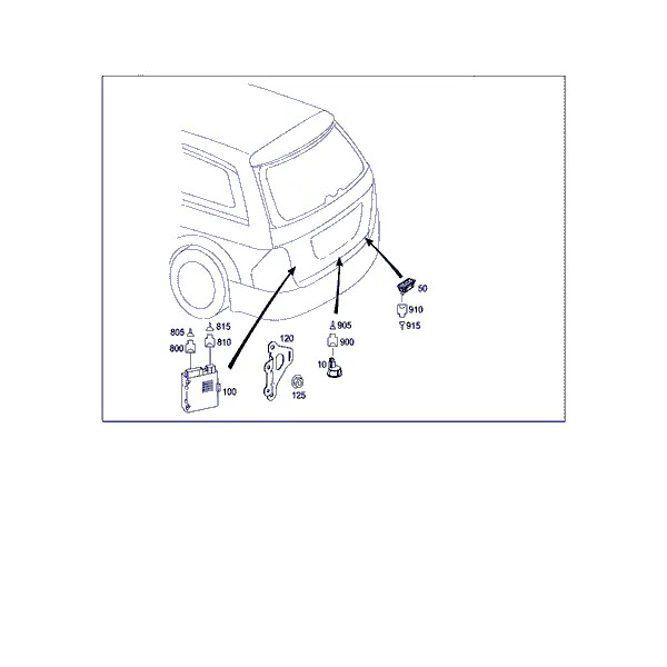 ДИСТАН. ЗАКРЫТИЕ ЗАДН. КРЫШКИ