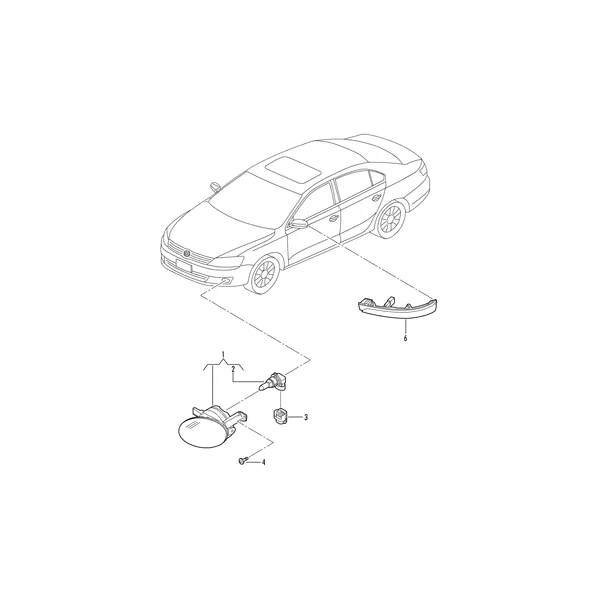 Галоген. противотуманная фара Фонарь указателя поворота Наружные зеркала