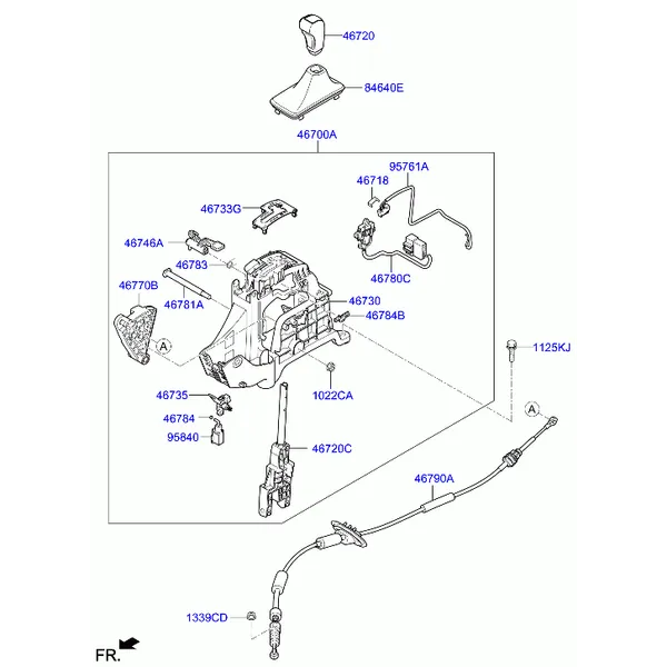 SHIFT LEVER CONTROL (ATM)