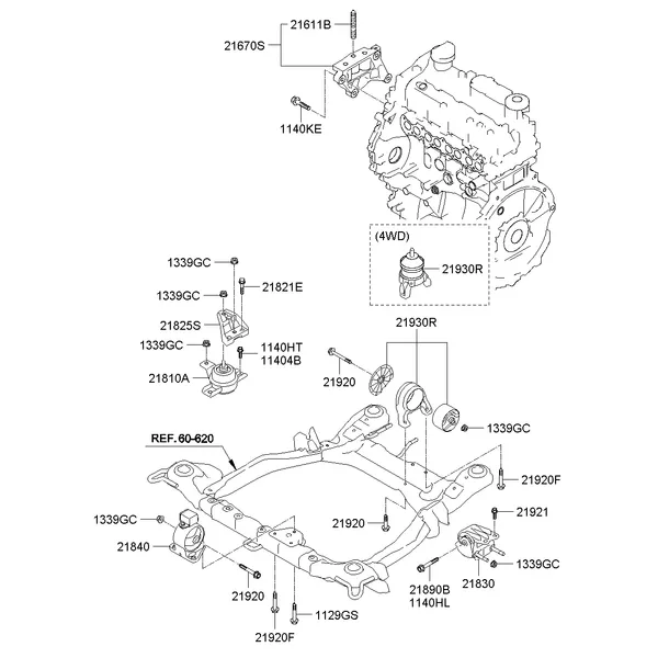 ENGINE & TRANSAXLE MOUNTING