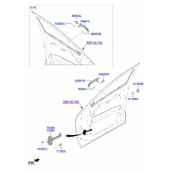 замок передней двери