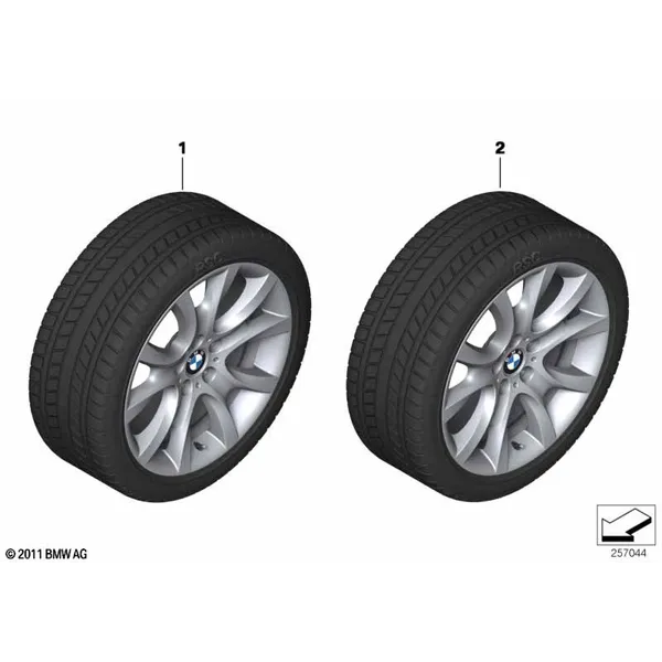 Колесо в сб.зим.V-образн.сп.257 - 19"
