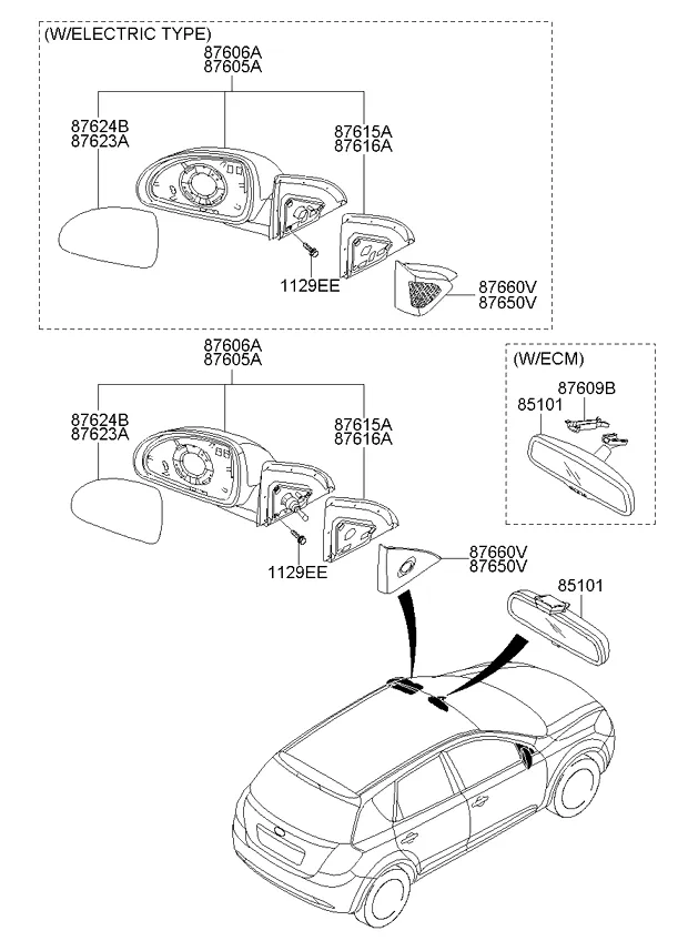MIRROR-OUTSIDE REAR VIEW