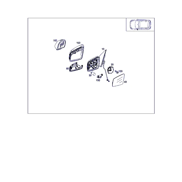 НАРУЖНОЕ ЗЕРКАЛО ЛЕВОЕ