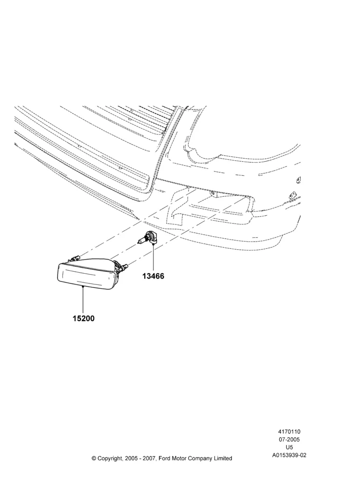 10C - Front Fog Lamps, Ford Series, With Front Fog Lamps; 19/JUL/2005-16/DEC/2010