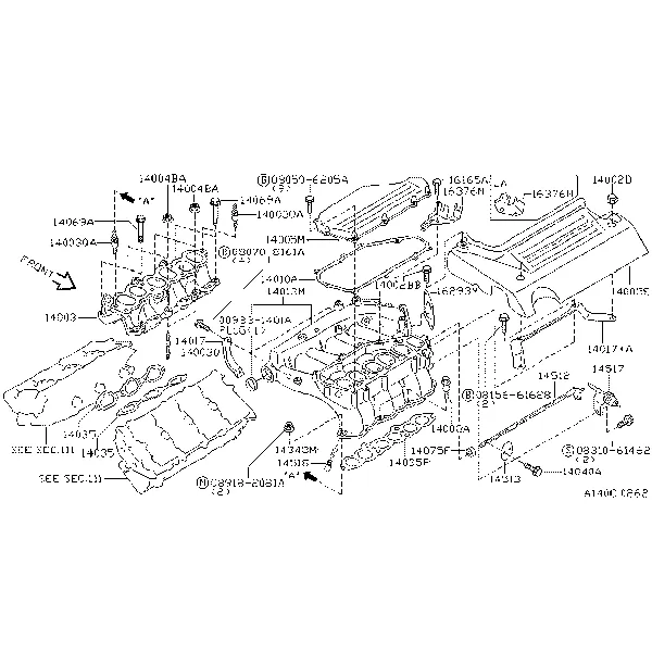 Коллектор; INTAKE PARTS F/GEN +EUR