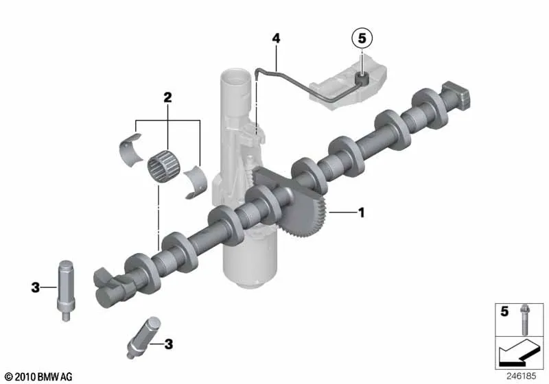 Эксцентриковый вал механизма упр.клап.